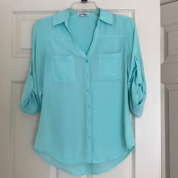 Express Tops - Express portofino shirt - Teal